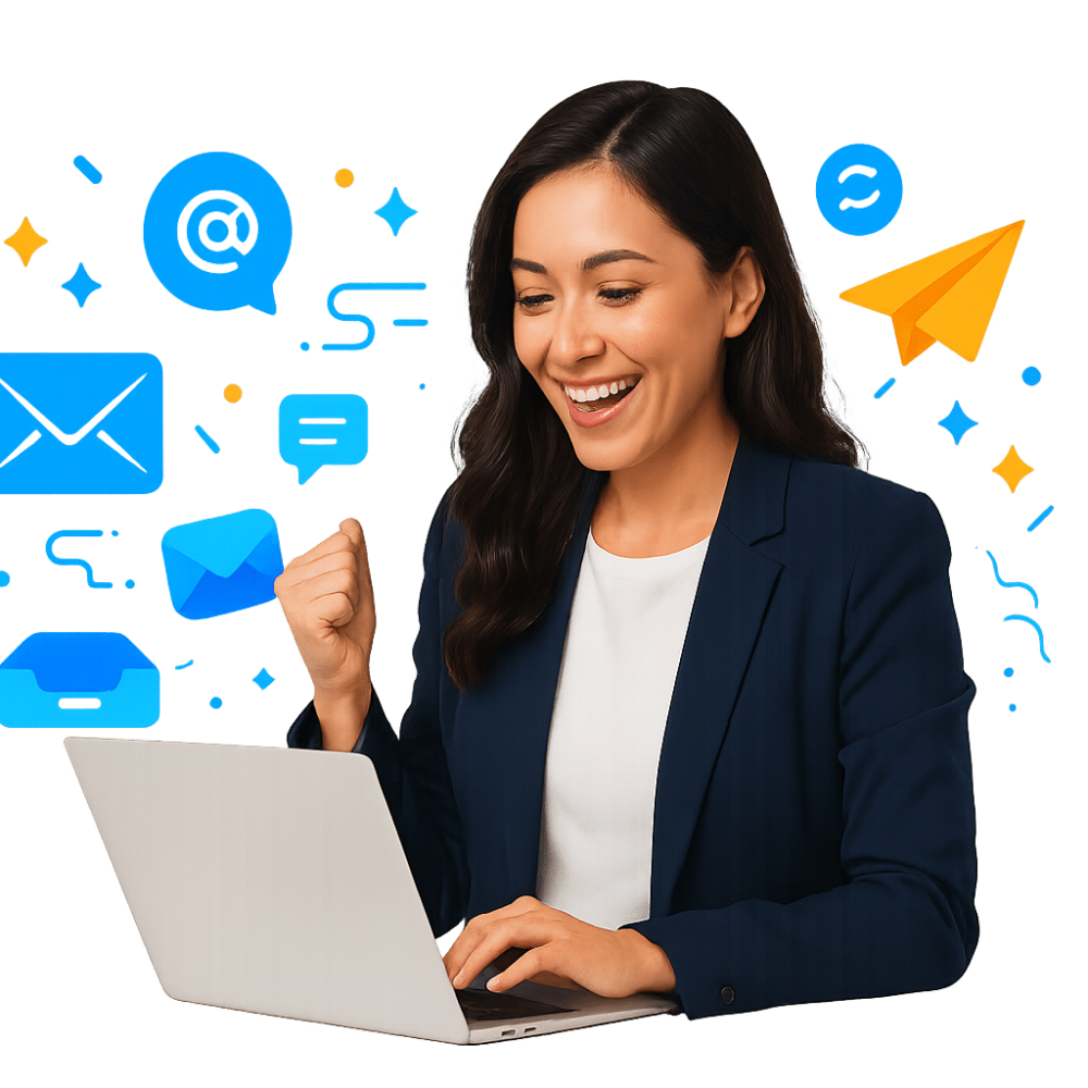 Melbourne AI email chatbot replying to a customer message, booking a time and sending a confirmation.